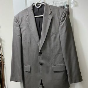Jos. A. Bank Travelers Collection Brown/Grey Wool Suit